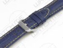 CAROLINA ALLIGATOR BLAUW&WIT LEER HORLOGEBAND