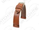 Sydney cognac met zwarte stiksels vintage rauw leer horlogeband 2-01