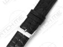 CANYON ZWART ALLIGATOR PRINT LEER HORLOGEBAND