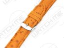 HELSINKI GOLD BROWN OSTRICH LEATHER WATCH STRAP