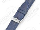 LISBON BLAUW STEVIG LEER HORLOGEBAND Apple Watch
