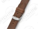 LIMA DARK BROWN MINIMALISTIC LEATHER WATCH STRAP