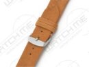 LIMA GOLD BROWN MINIMALISTIC LEATHER WATCH STRAP APPLE WATCH