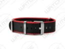 NATO PREMIUM BLACK&RED BLUE WATCH STRAP