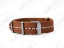 NATO  ELASTIC BROWN&WHITE WATCH STRAP