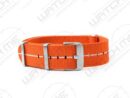 NATO ELASTIC ORANGE&WHITE WATCH STRAP