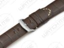CUSCO ALLIGATOR PRINT BRUIN HORLOGEBAND