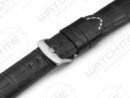 CUSCO ALLIGATOR PRINT ZWART HORLOGEBAND
