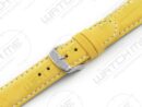 NUBUCK 20MM GEEL GESTIKT HORLOGEBAND