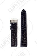 Croco glossy marine blauw