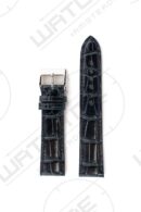 ALLIGATOR LEATHER SHINY NAVY BLUE