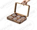 WATCH BOX REAL WOOD WITH GLASS 6X WATCHES