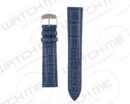 ECHT ALLIGATOR LEER HORLOGEBAND DENIM BLAUW
