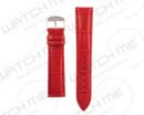 ECHT ALLIGATOR LEER HORLOGEBAND ROOD