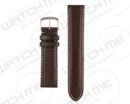 ODENSE BROWN&WHITE STITCHED LEATHER WATCH BAND