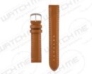ODENSE CARAMEL BROWN&WHITE STITCHED LEATHER WATCH BAND