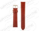 REAL LIZARD LEATHER STITCHED ORANGE BROWN WATCH BAND
