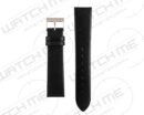 PISA UNSTITCHED SMOOTH BLACK WATCH BAND