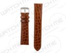 NICARAGUA KROKODIL LEER  COGNAC BRUIN HORLOGEBAND