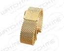 MESH MILANESE GLANS STALEN GEEL GOUD BAND