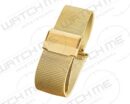 MESH MILANESE MATT FLAT STAINLESS STEEL YELLOW GOLD BAND
