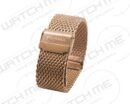 MESH MILANESE MATT STAINLESS STEEL ROSE GOUD BAND